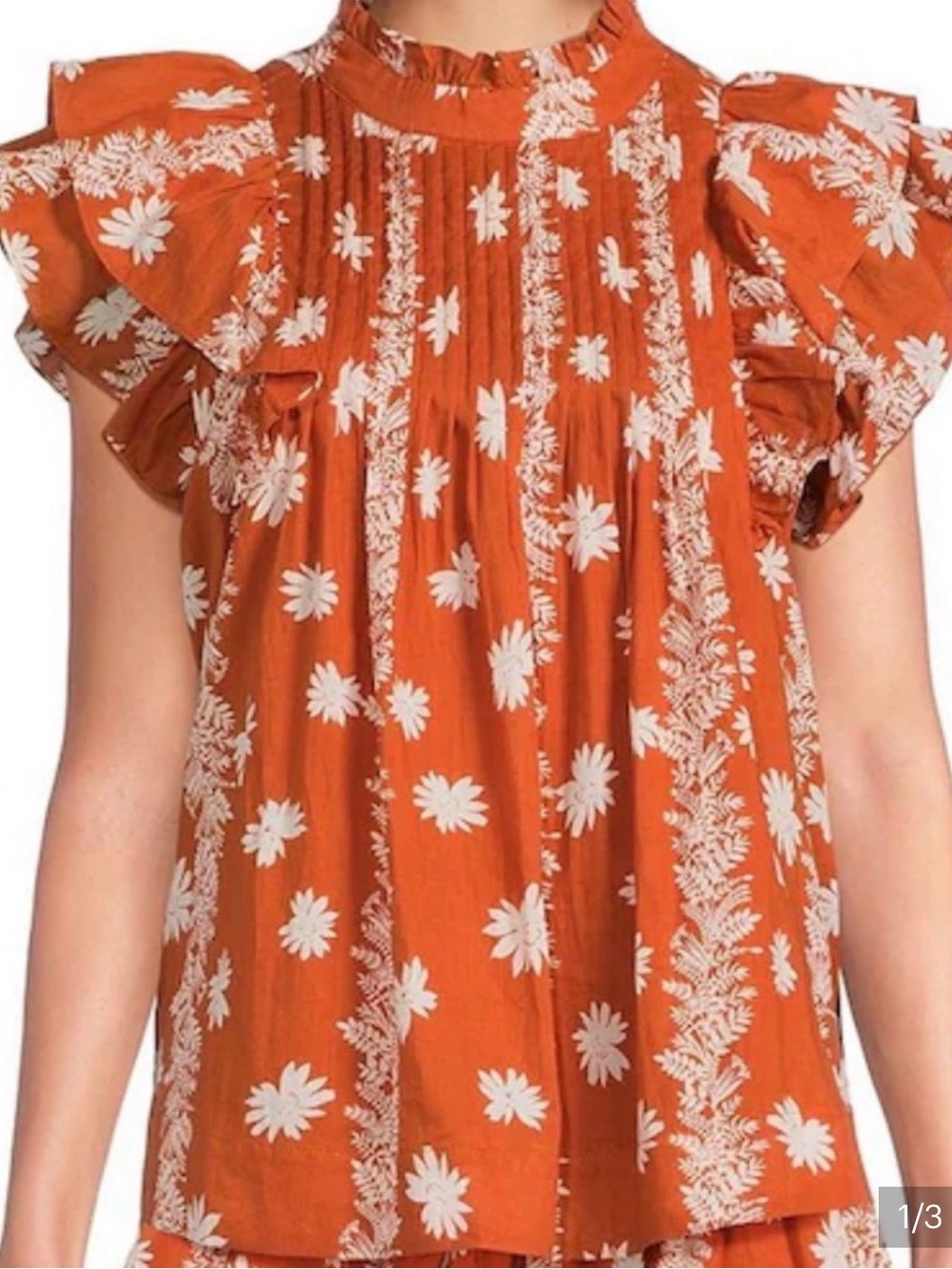 J.Marie The Aubrey Pleated Top - S NWOT